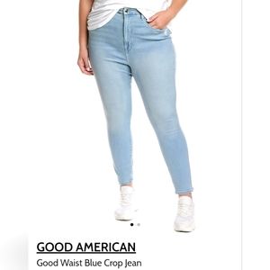 Good Waist Blue Crop (ankle) Jean, Size 8